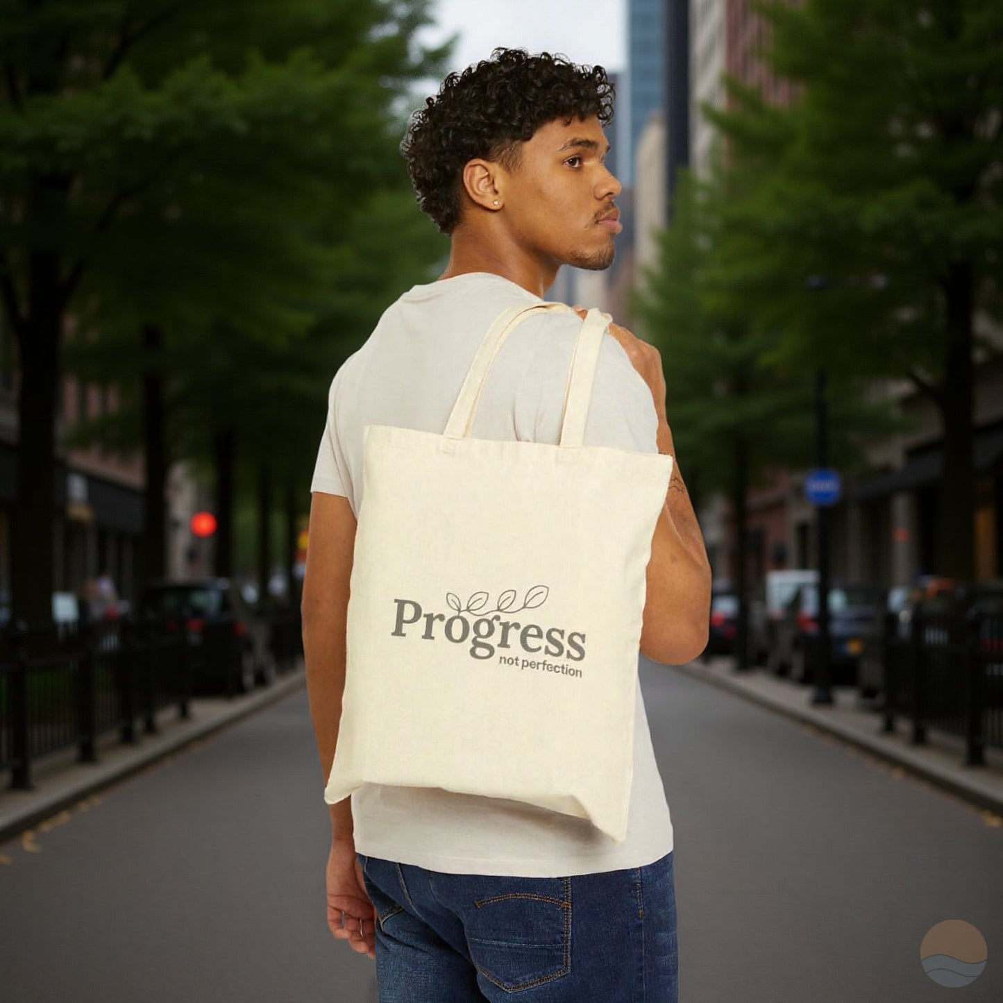 Progress Not Perfection Tote Bag