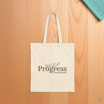Progress Not Perfection Tote Bag