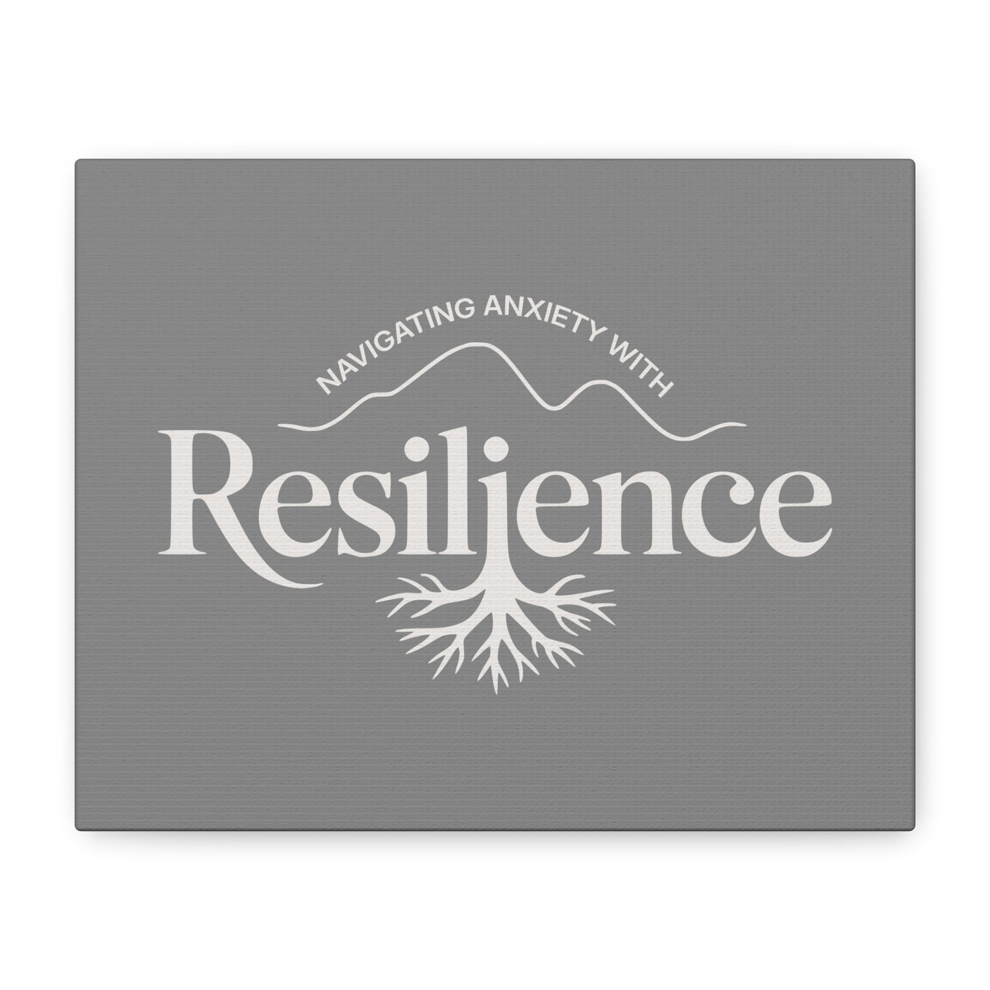Resilience Print Canvas - Soft Charcoal