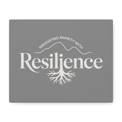 Resilience Print Canvas - Soft Charcoal