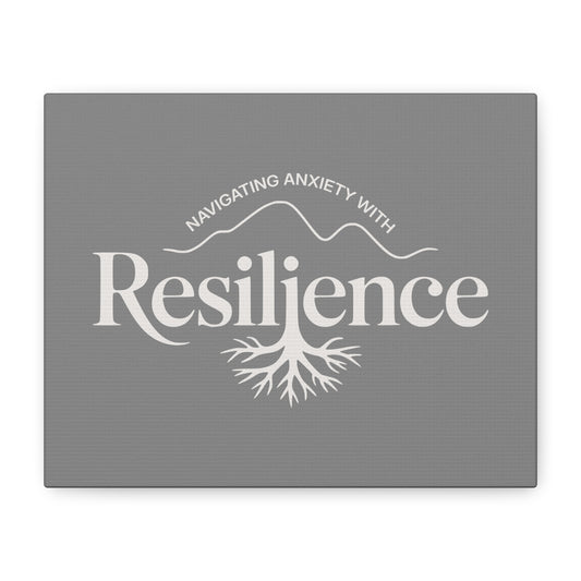 Resilience Print Canvas - Soft Charcoal