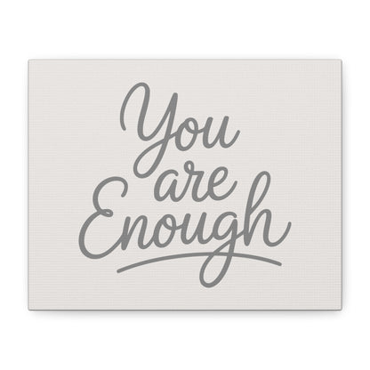 You Are Enough Print Canvas - Soft Cream