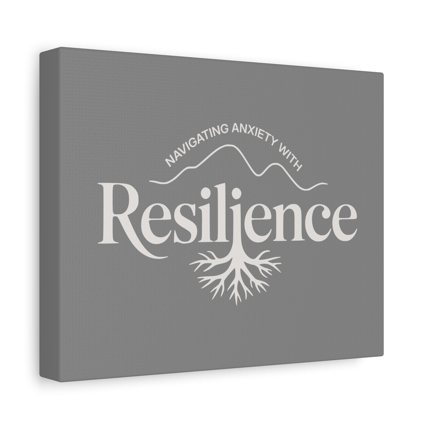 Resilience Print Canvas - Soft Charcoal
