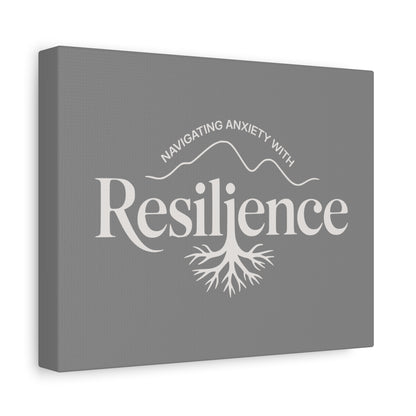 Resilience Print Canvas - Soft Charcoal