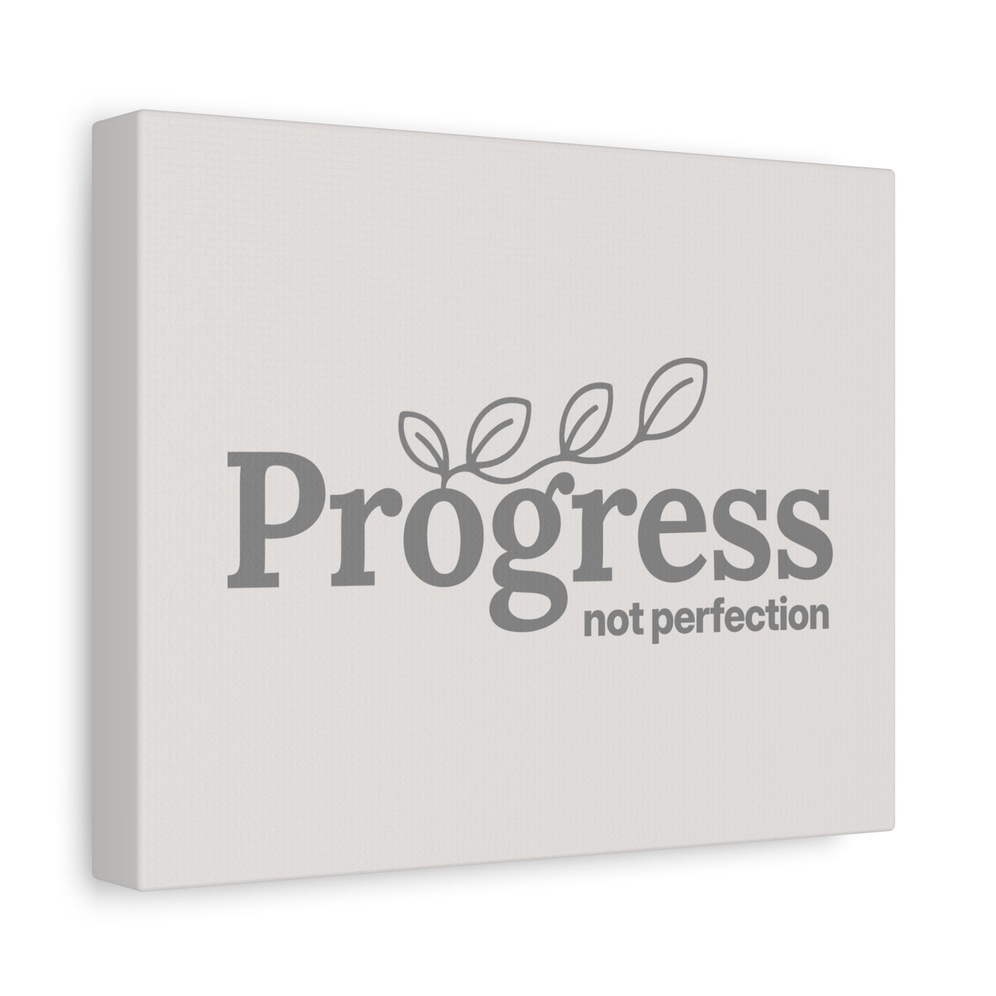 Progress Not Perfection Print Canvas - Soft Cream