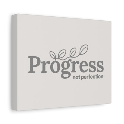 Progress Not Perfection Print Canvas - Soft Cream