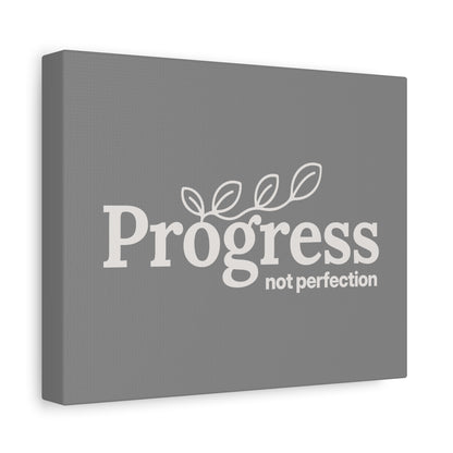 Progress Not Perfection Print Canvas - Soft Charcoal