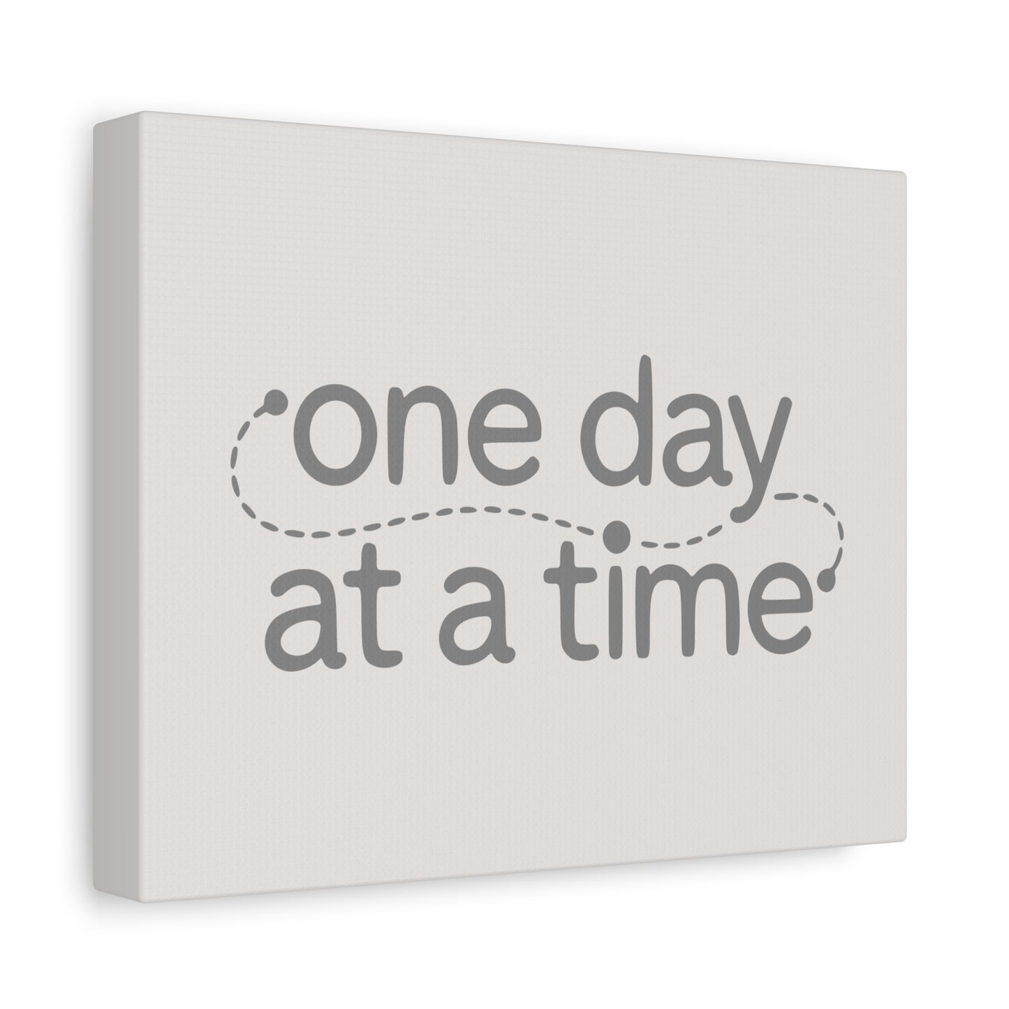 One Day At A Time Print Canvas - Soft Cream