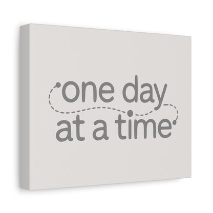 One Day At A Time Print Canvas - Soft Cream
