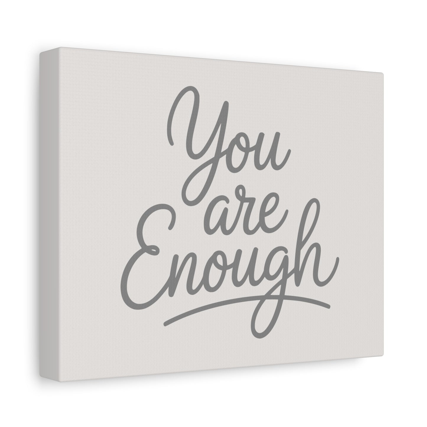 You Are Enough Print Canvas - Soft Cream