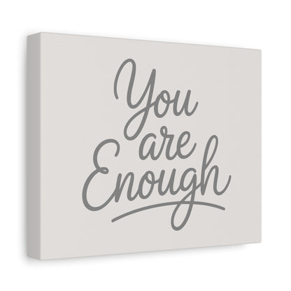 You Are Enough Print Canvas - Soft Cream