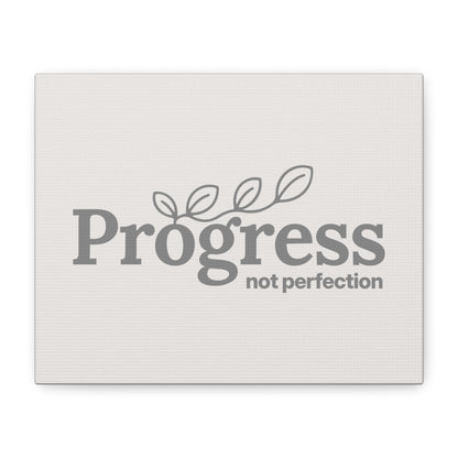 Progress Not Perfection Print Canvas - Soft Cream