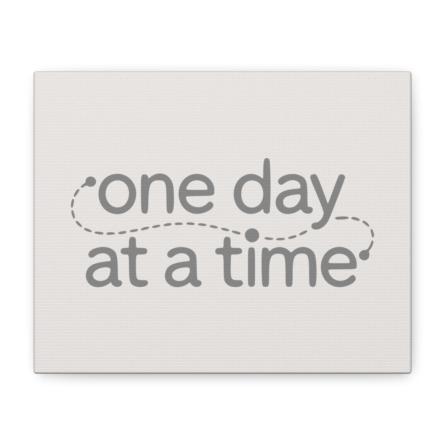 One Day At A Time Print Canvas - Soft Cream