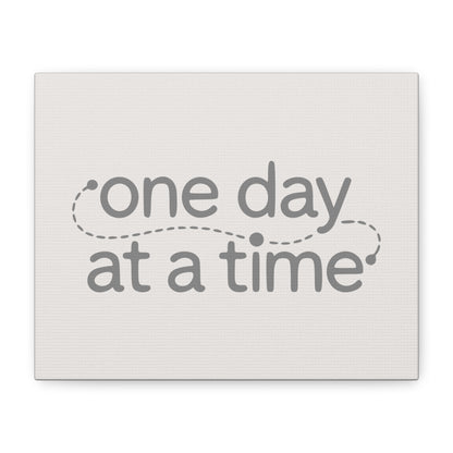 One Day At A Time Print Canvas - Soft Cream